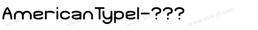 AmericanTypeI字体转换