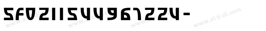 SF0211544967224字体转换