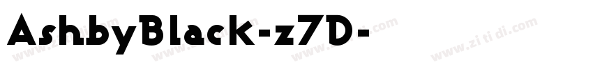AshbyBlack-z7D字体转换