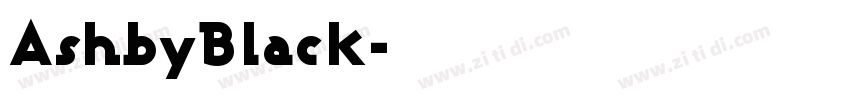 AshbyBlack字体转换