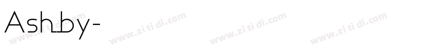 Ashby字体转换