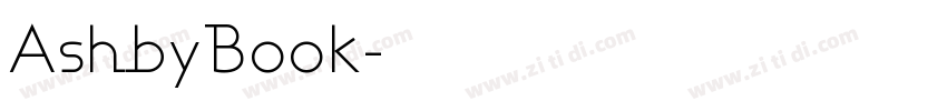 AshbyBook字体转换