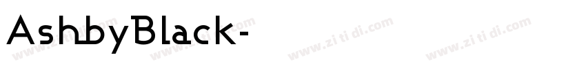 AshbyBlack字体转换