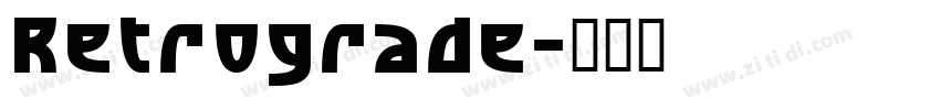 Retrograde字体转换