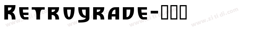 Retrograde字体转换