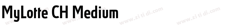 MyLotte_CH_Medium字体转换