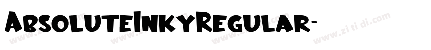 AbsoluteInkyRegular字体转换