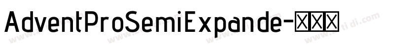 AdventProSemiExpande字体转换