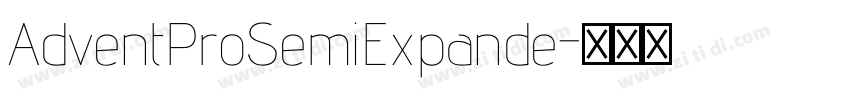 AdventProSemiExpande字体转换