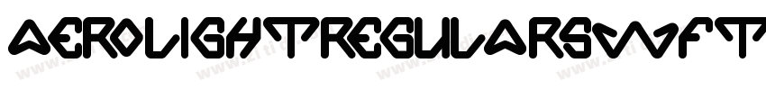AeroLightRegularSWFT字体转换