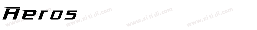 Aeros字体转换