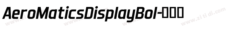 AeroMaticsDisplayBol字体转换