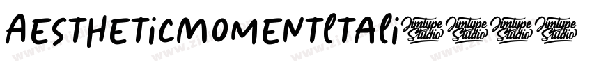 AestheticMomentltali字体转换