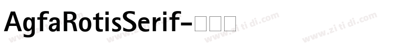 AgfaRotisSerif字体转换