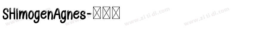 SHImogenAgnes字体转换