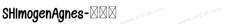 SHImogenAgnes字体转换