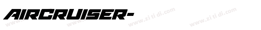 Aircruiser字体转换