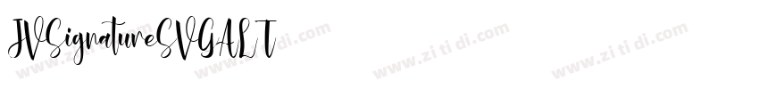 JVSignatureSVGALT字体转换