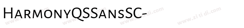HarmonyQSSansSC字体转换