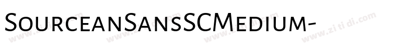 SourceanSansSCMedium字体转换