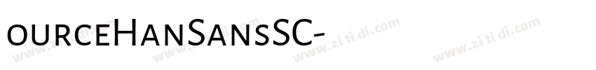ourceHanSansSC字体转换