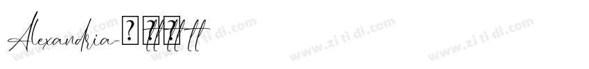 Alexandria字体转换
