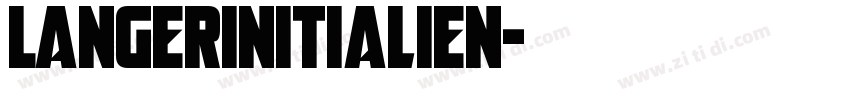 LangerInitialien字体转换
