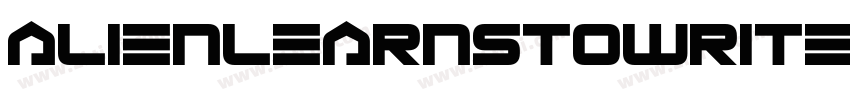 AlienLearnsToWrite字体转换