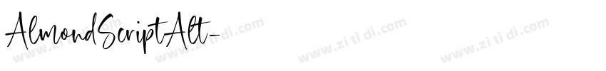 AlmondScriptAlt字体转换
