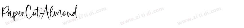 PaperCutAlmond字体转换