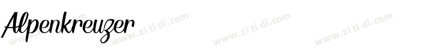 Alpenkreuzer字体转换