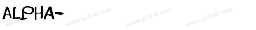 Alpha字体转换