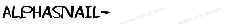 Alphasnail字体转换