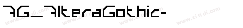 AG_AlteraGothic字体转换