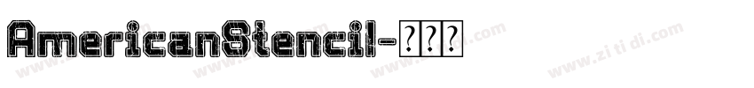 AmericanStencil字体转换