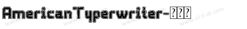 AmericanTyperwriter字体转换