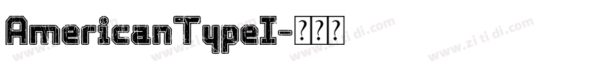 AmericanTypeI字体转换