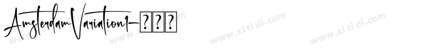 AmsterdamVariation1字体转换