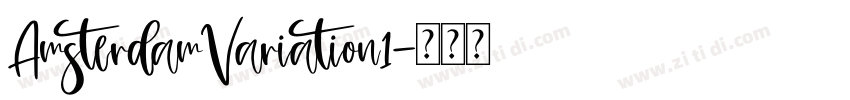 AmsterdamVariation1字体转换