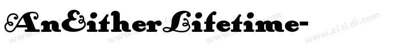 AnEitherLifetime字体转换