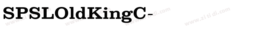 SPSLOldKingC字体转换