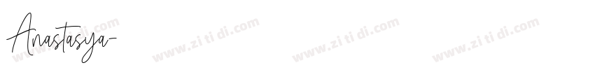 Anastasya字体转换