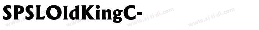 SPSLOldKingC字体转换