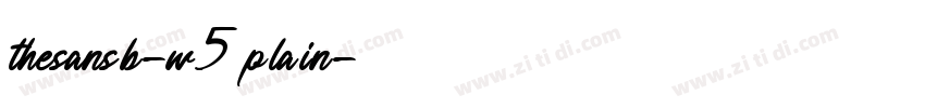 thesansb-w5plain字体转换