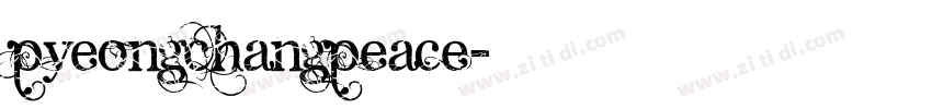 PyeongChangPeace字体转换