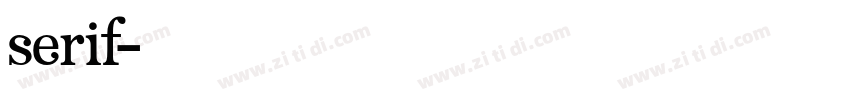 Serif字体转换