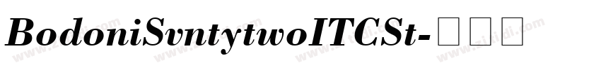 BodoniSvntytwoITCSt字体转换