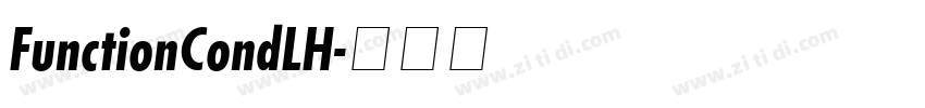 FunctionCondLH字体转换