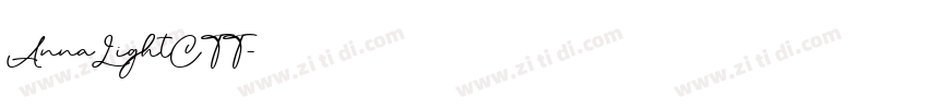 AnnaLightCTT字体转换