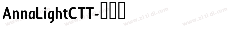 AnnaLightCTT字体转换